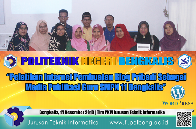 Dosen Jurusan Teknik Informatika Polbeng Gelar Pelatihan Membuat Blog Pribadi