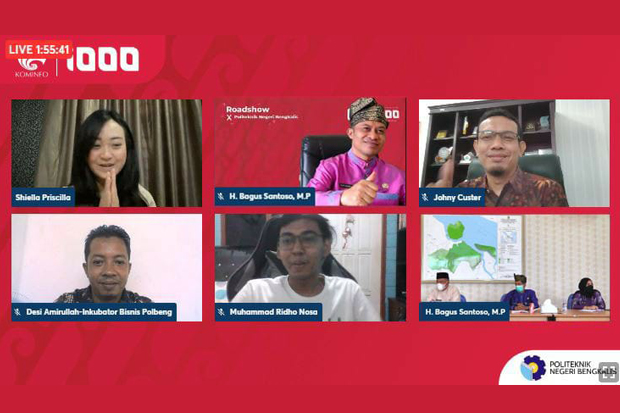Dosen Jurusan TI menjadi narasumber pada roadshow gerakan nasional 1000 startup digital dengan host Politeknik Negeri Bengkalis